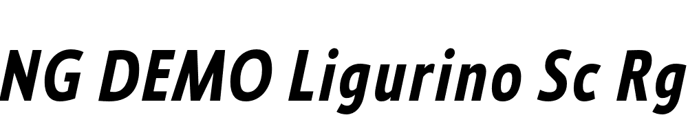  DEMO Ligurino Sc Rg Bold Italic