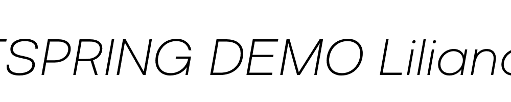  DEMO Liliana Italic