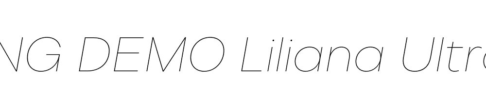  DEMO Liliana UltraLight Italic