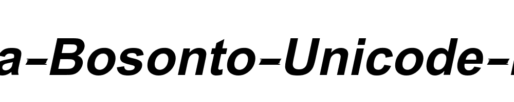 Lima-Bosonto-Unicode-Italic