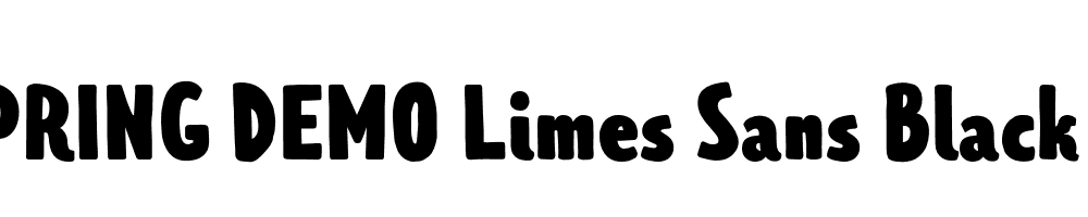  DEMO Limes Sans Black Regular