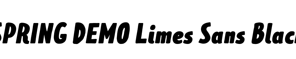  DEMO Limes Sans Black Italic