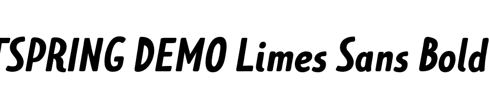  DEMO Limes Sans Bold Italic