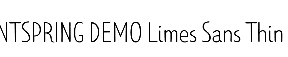  DEMO Limes Sans Thin Bold