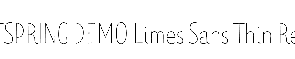  DEMO Limes Sans Thin Regular