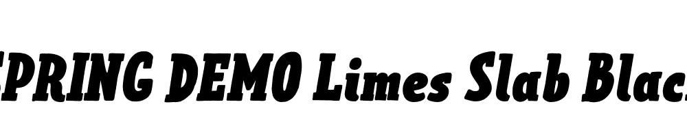  DEMO Limes Slab Black Italic