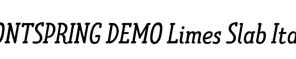  DEMO Limes Slab Italic