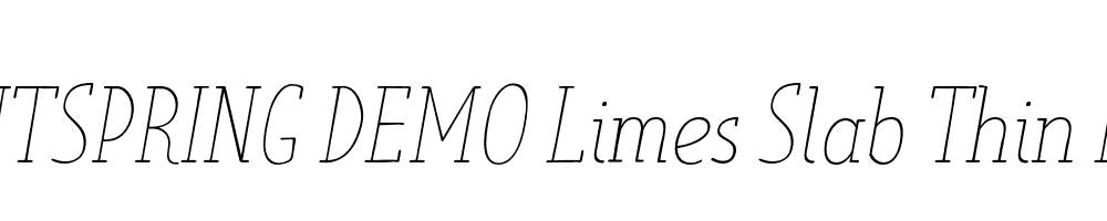  DEMO Limes Slab Thin Italic