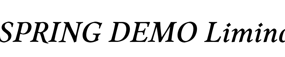  DEMO Liminal Italic