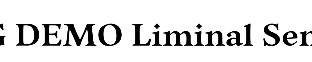  DEMO Liminal Semibold Regular