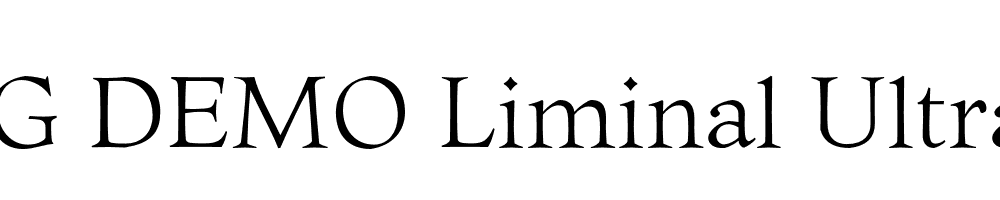  DEMO Liminal UltraLight Regular