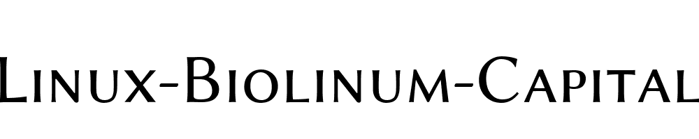 Linux-Biolinum-Capitals