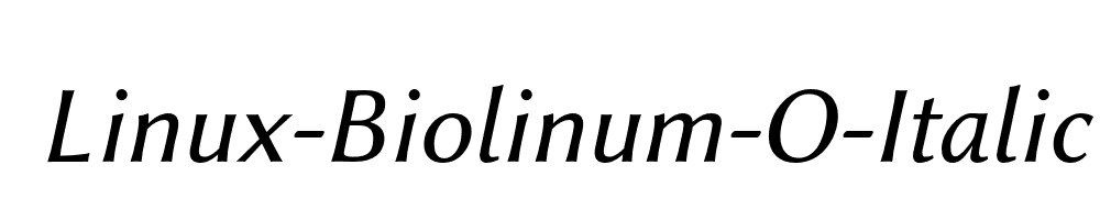 Linux-Biolinum-O-Italic