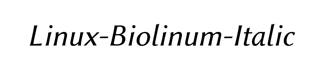 Linux-Biolinum-Italic