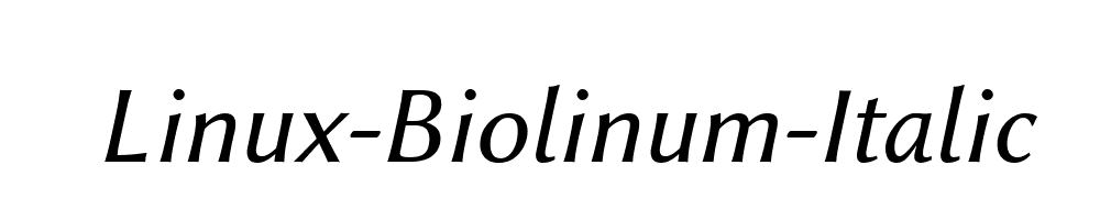 Linux-Biolinum-Italic