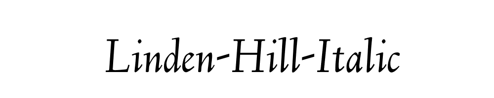 Linden-Hill-Italic