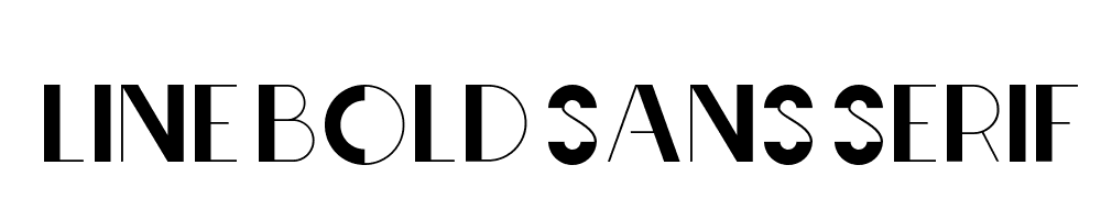 Line-Bold-Sans-serif