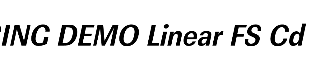  DEMO Linear FS Cd Bold Italic