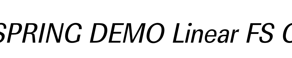  DEMO Linear FS Cd Italic