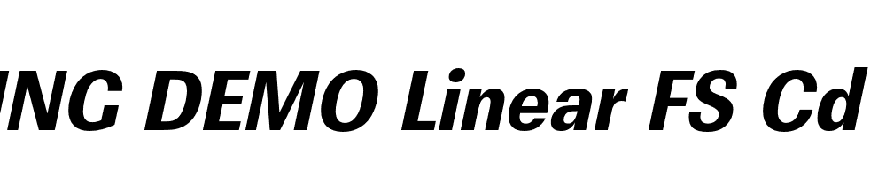  DEMO Linear FS Cd ExBd Italic