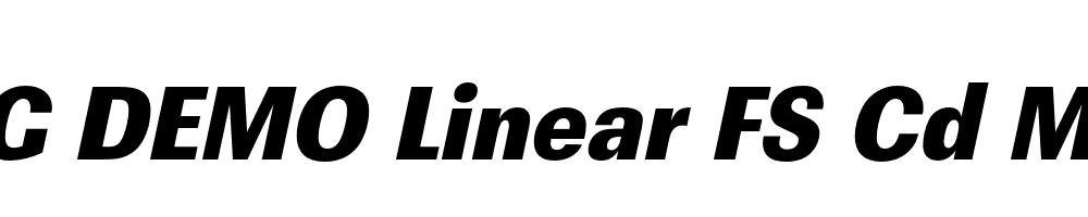  DEMO Linear FS Cd Md Bold Italic