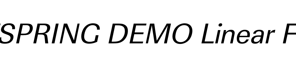  DEMO Linear FS Italic