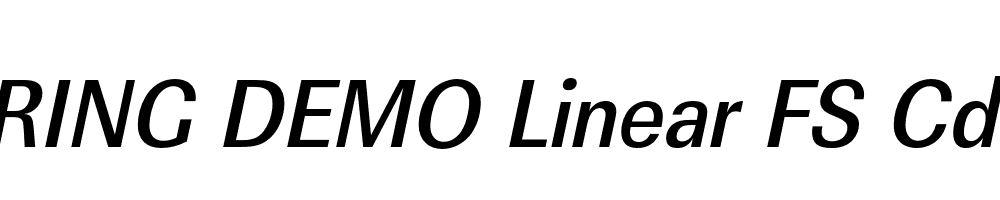  DEMO Linear FS Cd Md Italic