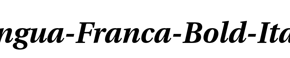 Lingua-Franca-Bold-Italic