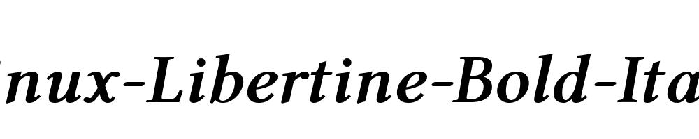 Linux-Libertine-Bold-Italic