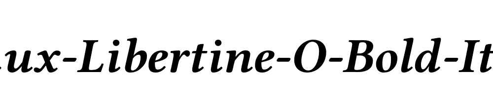 Linux-Libertine-O-Bold-Italic