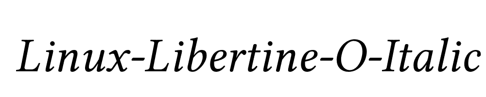 Linux-Libertine-O-Italic