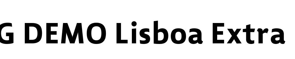  DEMO Lisboa Extra Bold Regular