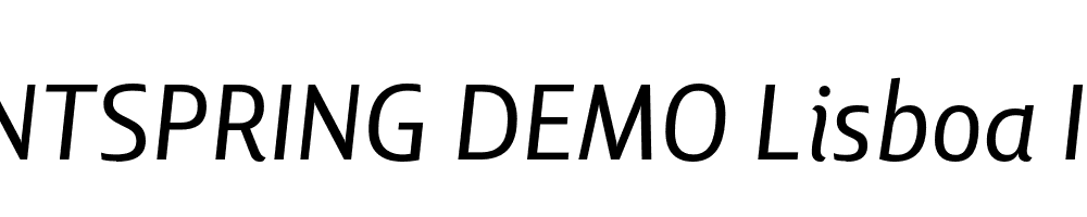  DEMO Lisboa Italic