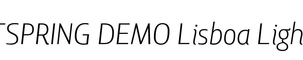  DEMO Lisboa Light Italic