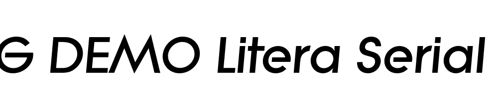  DEMO Litera Serial Heavy Italic