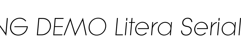  DEMO Litera Serial Light Italic