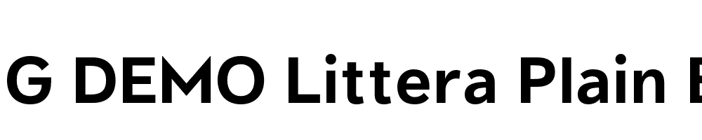  DEMO Littera Plain Bold Regular