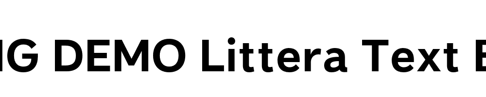  DEMO Littera Text Bold Regular