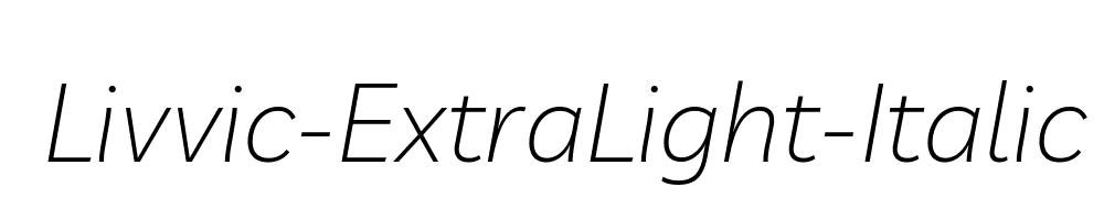 Livvic-ExtraLight-Italic