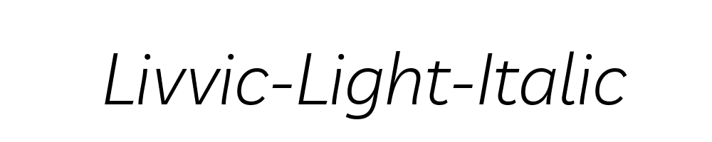 Livvic-Light-Italic