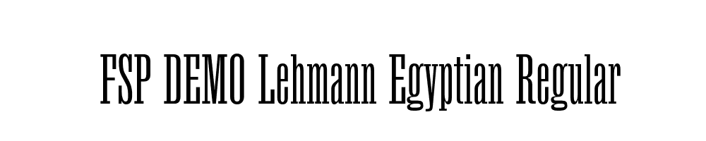 FSP DEMO Lehmann Egyptian Regular