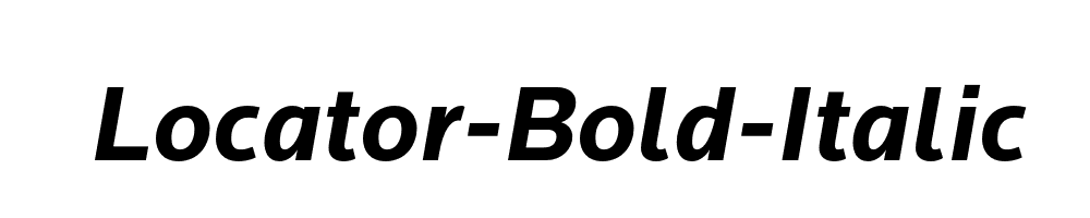 Locator-Bold-Italic