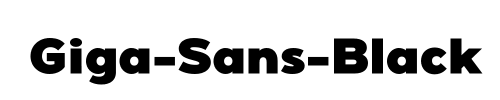 Giga-Sans-Black