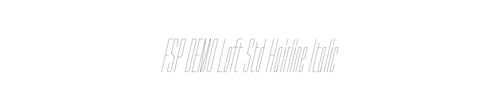 FSP DEMO Loft Std Hairline Italic