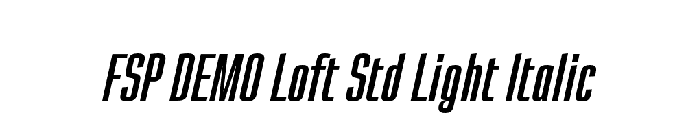 FSP DEMO Loft Std Light Italic