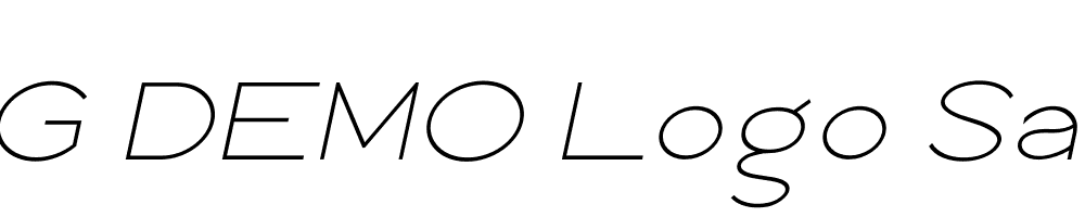  DEMO Logo Sans Italic Italic