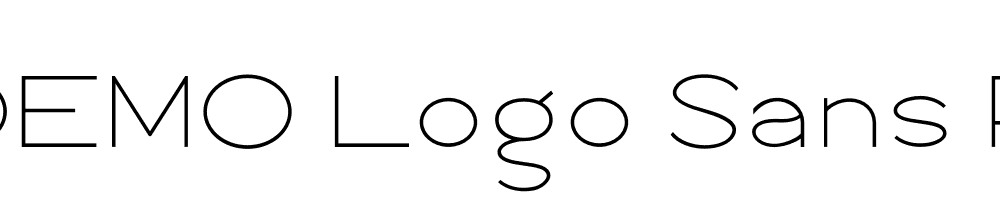  DEMO Logo Sans Regular Regular