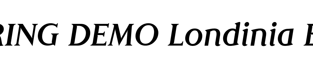  DEMO Londinia Bold Italic