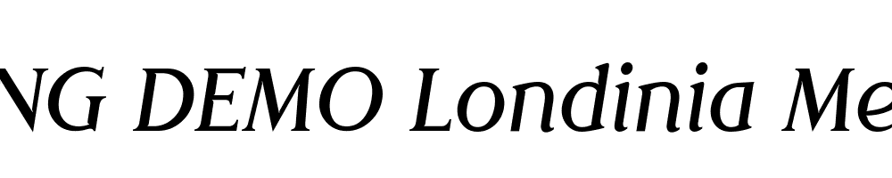  DEMO Londinia Medium Italic