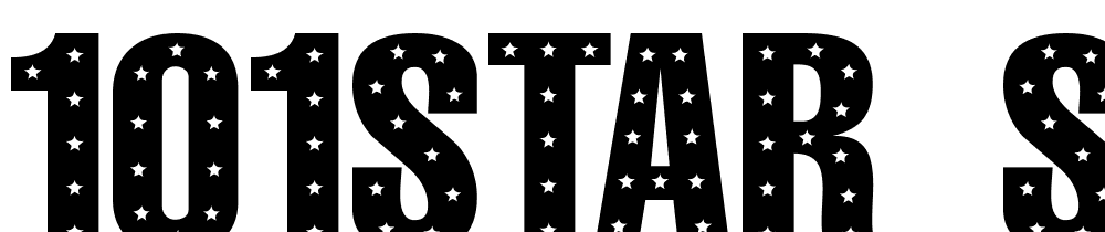 101!StaR StuDDeD font family download free